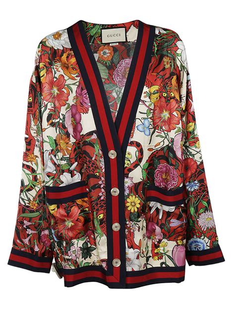 gucci print cardigan|gucci outlet cardigan.